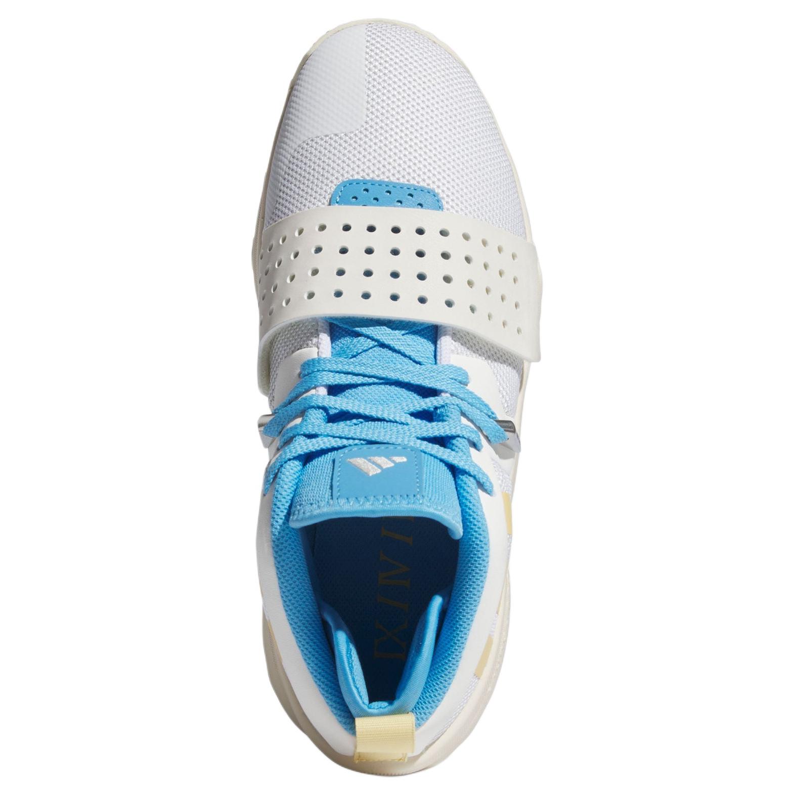 Details for adidas Dame 8 Extply 舒適簡約 防滑回彈 低筒 籃球鞋 男女同款 白米藍