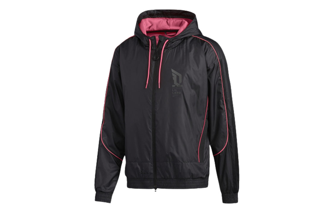 adidas Dame Vis Jkt Basketball Hoodie Jacket Black GL7106