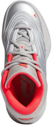 아디다스 데임 X '실버 메탈릭 루시드 레드' KJ7094 Lookbook 아디다스 데임 X '실버 메탈릭 루시드 레드' KJ7094