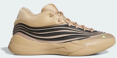 adidas Dame X Basketball Shoes Warm Sandstone/Core Black/Lucid Lemon KJ4399 adidas Dame X Basketball Shoes Warm Sandstone/Core Black/Lucid Lemon KJ4399