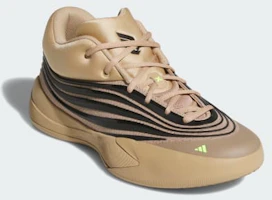 Shop adidas Dame X Basketball Schuhe Warm Sandstone/Core Black/Lucid Lemon KJ4399