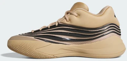 Details for adidas Dame X Basketball Schuhe Warm Sandstone/Core Black/Lucid Lemon KJ4399