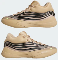 Sizing adidas Dame X Basketball Schuhe Warm Sandstone/Core Black/Lucid Lemon KJ4399