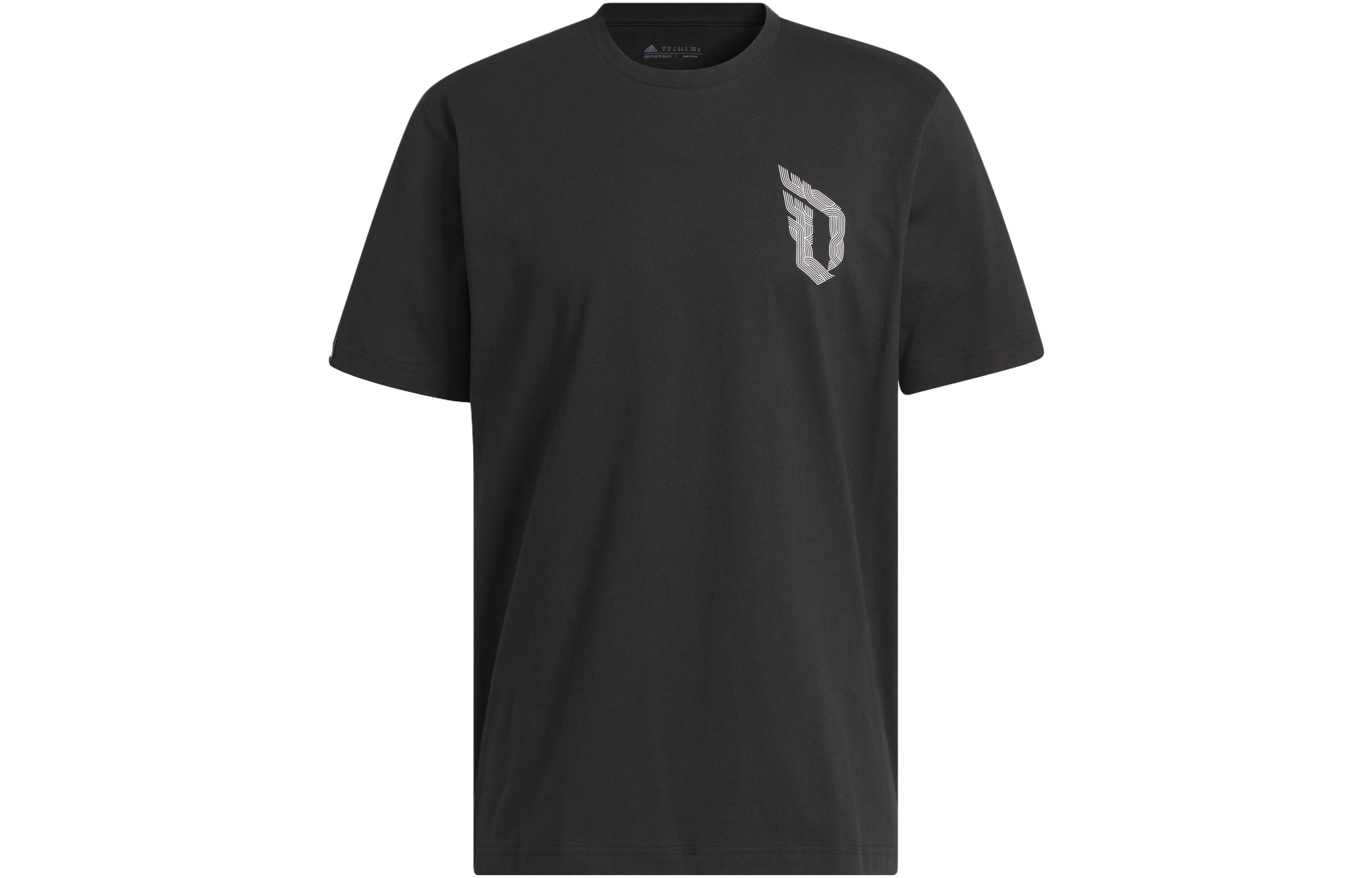 adidas Damian Lillard Graphic Tee Black Basketball T-Shirt II7789