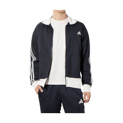 adidas Dark Zip-Up Striped Track Jacket with Polo Collar IX2723