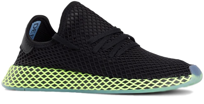 adidas Deerupt 'Black Neon' B41755 Lookbook adidas Deerupt 'Black Neon' B41755