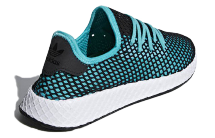 Shop adidas Originals Deerupt Runner 低筒 跑步鞋 男款 黑藍