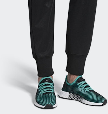 adidas Originals Deerupt Runner 低筒 跑步鞋 男款 黑藍 Sizing adidas Originals Deerupt Runner 低筒 跑步鞋 男款 黑藍