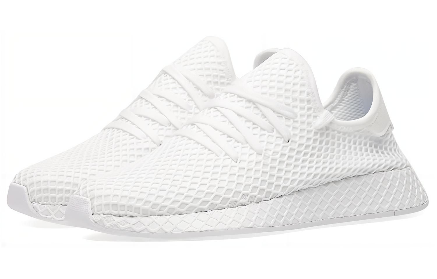 Lookbook adidas Originals Deerupt 三重白 運動休閒鞋 男款 纯白