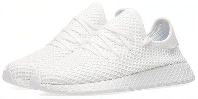 adidas Originals Deerupt 三重白 運動休閒鞋 男款 纯白 Lookbook adidas Originals Deerupt 三重白 運動休閒鞋 男款 纯白