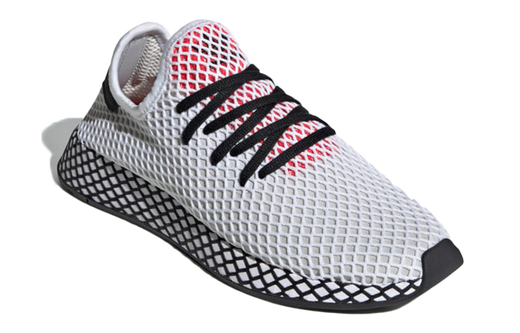 Lookbook アディダス ディーラプト ランナー 白×赤 DB2686