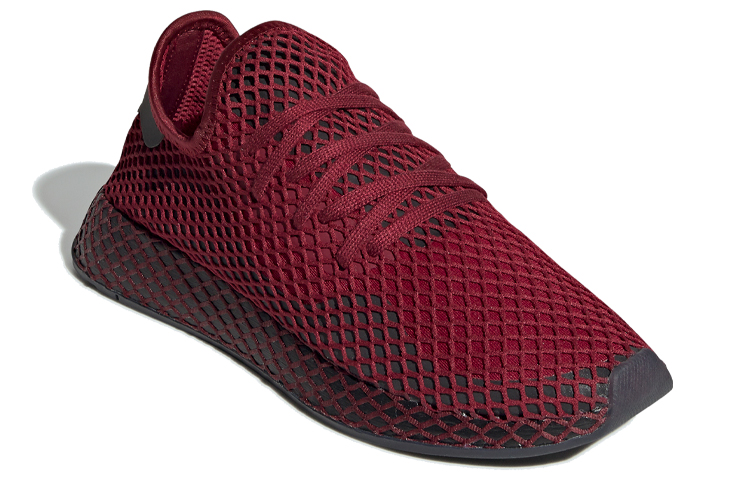 Lookbook adidas Deerupt Runner Originals ''Collegiate Burgundy Core Black'' Sneakers EE5681