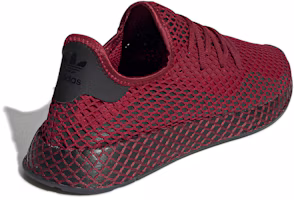 Shop adidas originals Deerupt Runner 拼色休閒運動鞋 紅黑