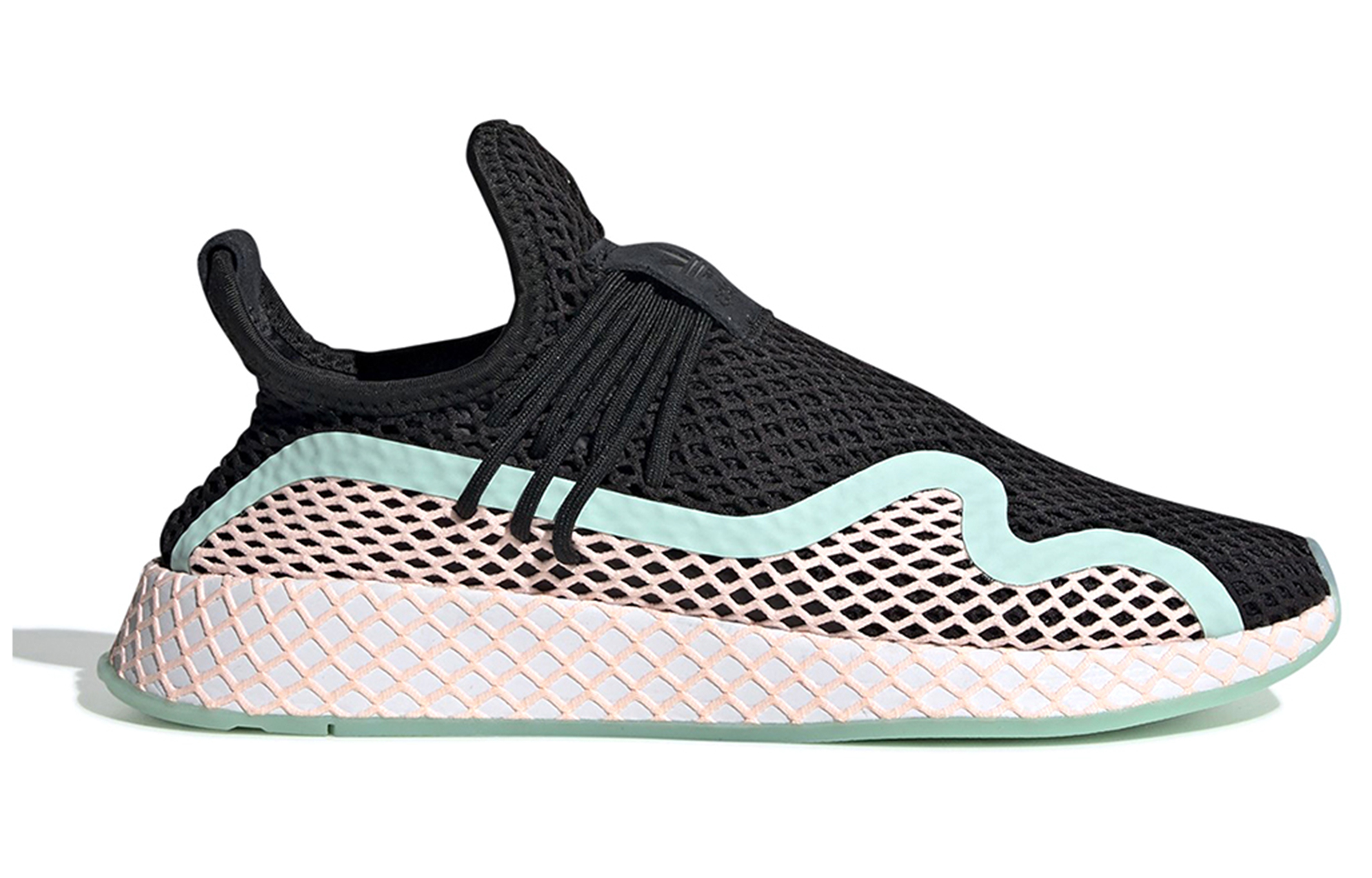 Lookbook adidas Deerupt S 'Hitam Mint Oren' BD7880