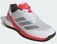 Shop Adidas Defiant Speed 2 Tennis Shoes Cloud White/Silver Metallic/Lucid Red KK1414