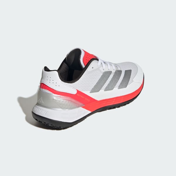 Purchase Adidas Defiant Speed 2 網球鞋 白/銀色金屬/鮮紅 KK1414