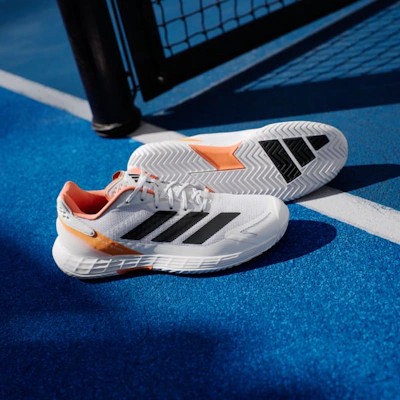 Adidas Defiant Speed 2 Tennis Shoes Cloud White/Core Black/Lucid Orange