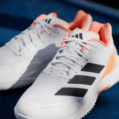 Adidas Defiant Speed 2 Tennis Shoes Cloud White/Core Black/Lucid Orange