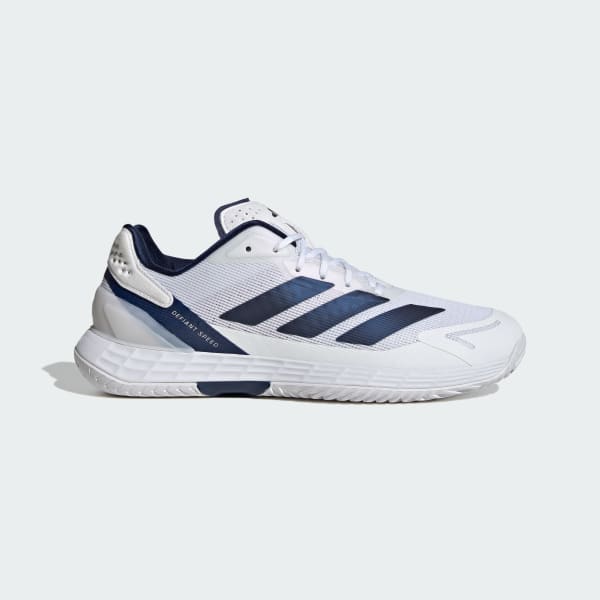 adidas Defiant Speed 2 Tennis Shoes Cloud White/Dark Blue/Core Black JR1746