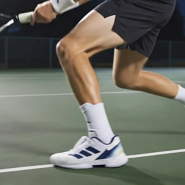 Order adidas Defiant Speed 2 Sepatu Tenis Putih/Biru Tua/Hitam Core JR1746