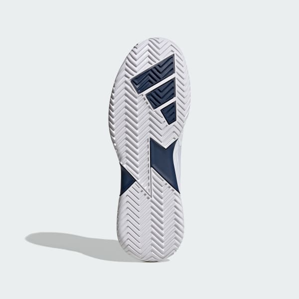 Details for adidas Defiant Speed 2 Sepatu Tenis Putih/Biru Tua/Hitam Core JR1746