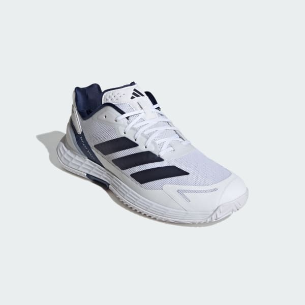 Sizing adidas Defiant Speed 2 Sepatu Tenis Putih/Biru Tua/Hitam Core JR1746