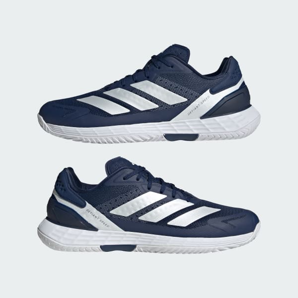 Cheap adidas Defiant Speed 2 Tennis Schuhe Dunkelblau/Zero Metallic/Cloud Weiß KI8419