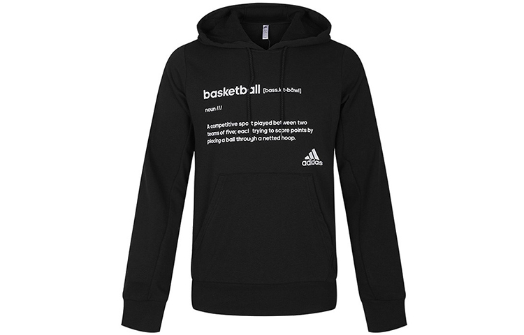 adidas Definition Hoodie Pullover Sweatshirt - Black FR9336