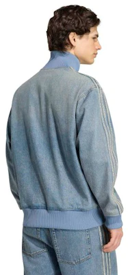 adidas Denim Firebird Track Top - Blue Denim KS4970 Order adidas Denim Firebird Track Top - Blue Denim KS4970