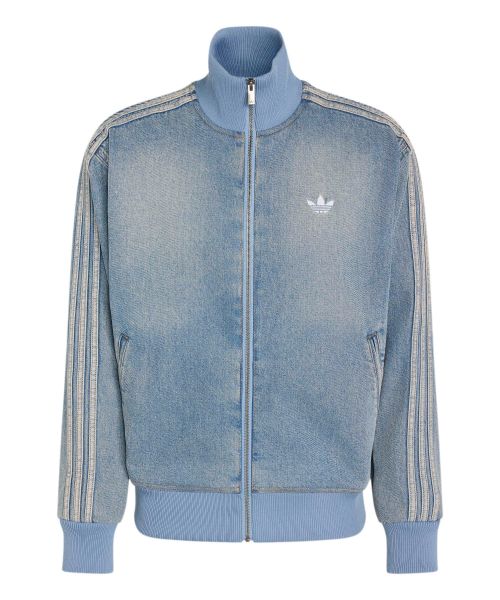 Details for adidas Denim Firebird Track Top - Blue Denim KS4970