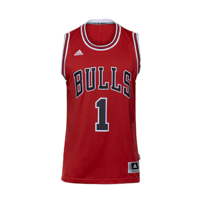 adidas Derrick Rose #1 Chicago Bulls Basketball Jersey Red Fan Edition M86192
