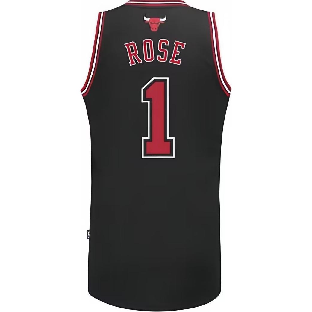 Lookbook adidas Derrick Rose Bulls #1 Embroidered Swingman Jersey Unisex Black Basketball Vest L71688