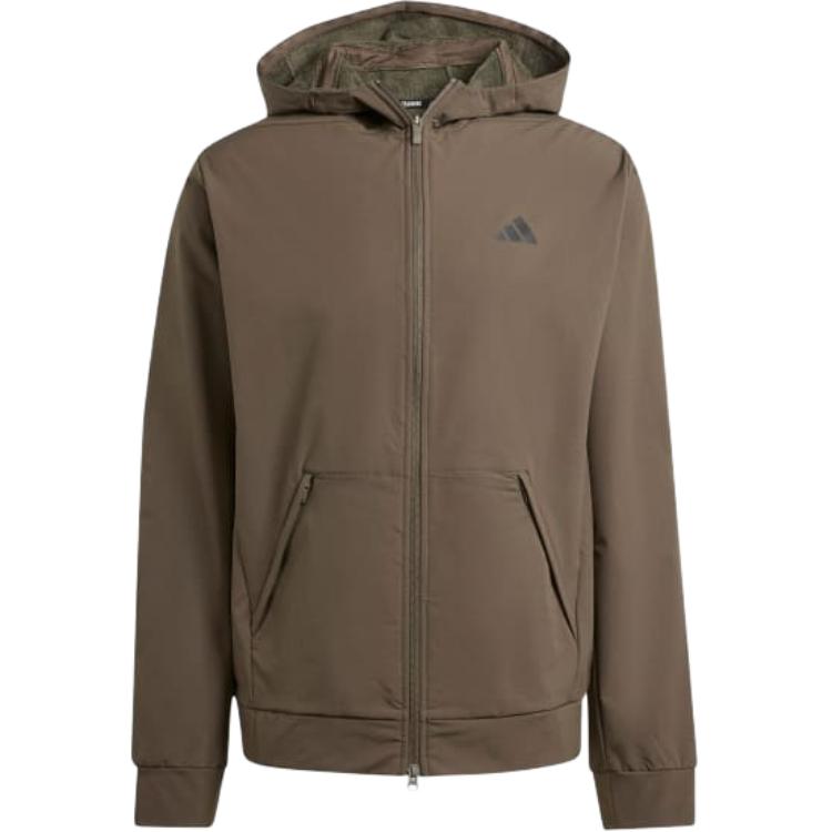 adidas Designed for Training COLDRDY Full-Zip Hoodie - Shadow Olive IX9059