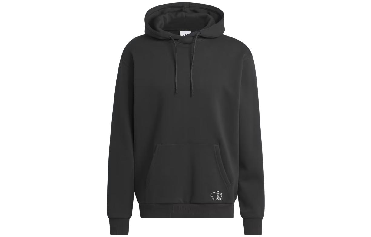 Buy 阿迪达斯Dill Eyes黑色背印连帽长袖卫衣 II5961