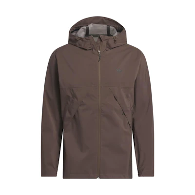 adidas Dill Eyes Tech Shell Logo Print Hoodie Jacket Unisex Brown IM4664