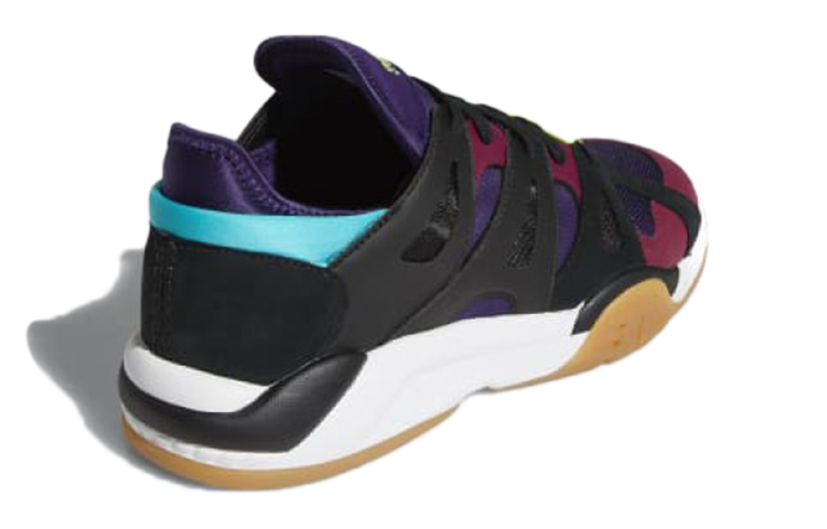 Shop adidas Originals Dimension 低幫運動休閒鞋 黑紫 耐磨防滑