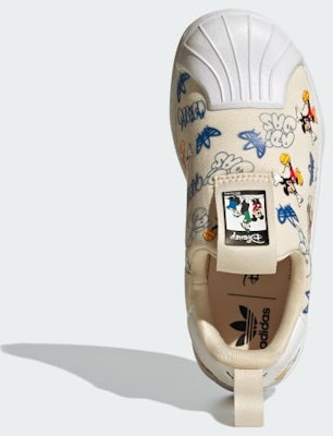 adidas Disney Mickey SST 360 Kids 'Wonder White' IG6853 Lookbook adidas Disney Mickey SST 360 Kids 'Wonder White' IG6853