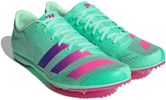 Shop adidas Distancestar系列 輕巧耐磨防滑 低筒 跑步鞋 綠紫紅