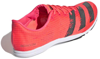 Shop adidas Distancestar Spikes 耐磨減震 低筒 跑步鞋 男款 紅黑