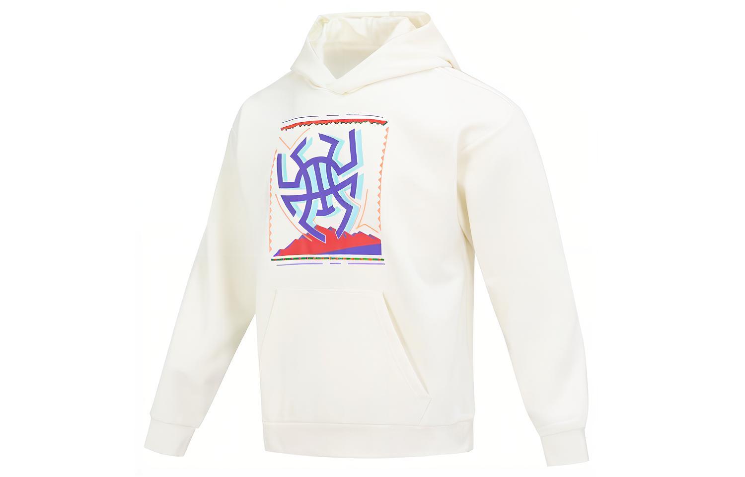 adidas Don GFX Hoodie White Graphic Casual Sport Sweatshirt IB3028