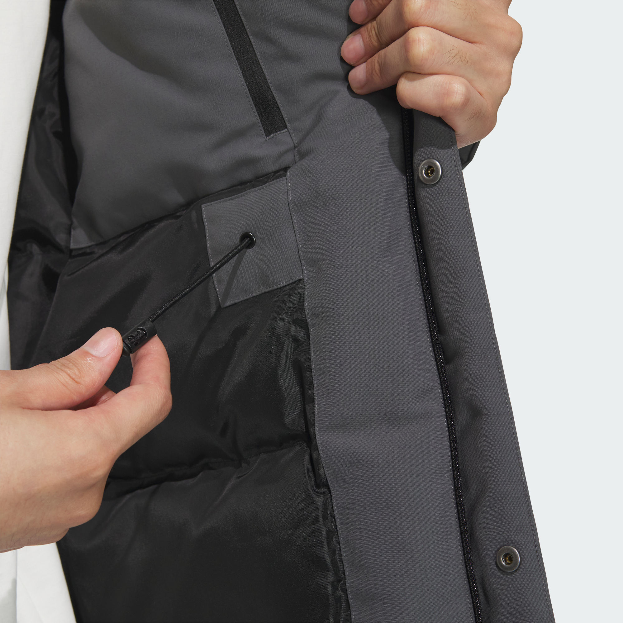 Purchase adidas Down Parka Unisex Abu Tua Jaket Hangat Nyaman Berinsulasi JM9146