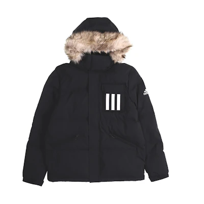 adidas Down Puffa 3-Stripes Winter Black Puffer Jacket DT7917