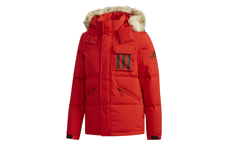 Order adidas 戶外冬季連帽羽絨外套 - 淺猩紅 DT7916