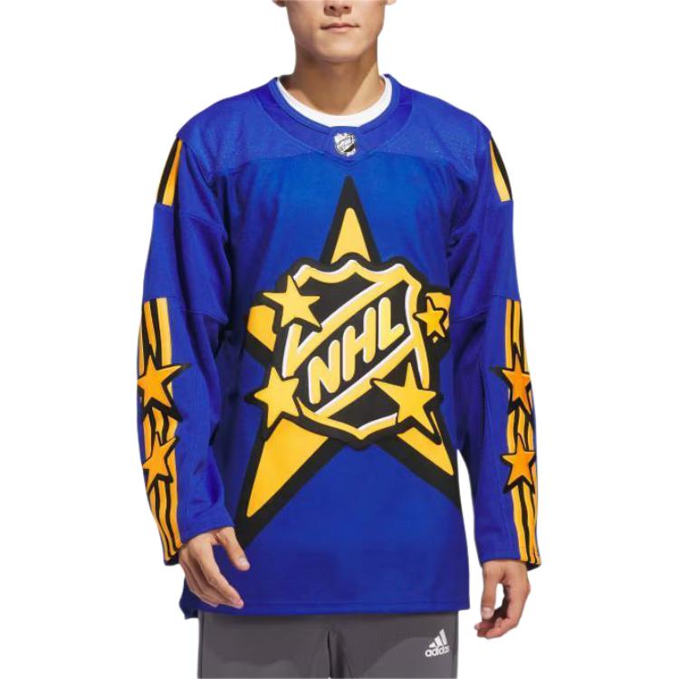 Lookbook アディダス ドロー ハウス x NHL SS24 アトランティック オールスター リラックス ジャージ ブルー メンズ. IX5439
