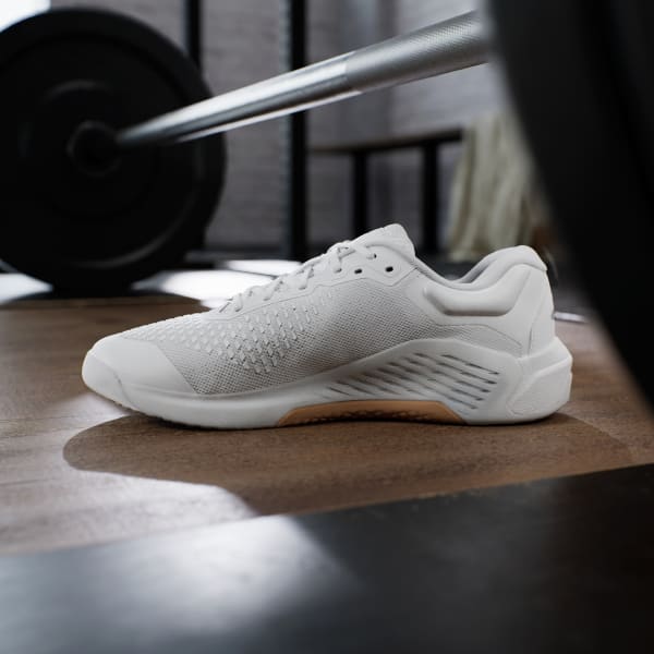 Sizing adidas Drop Set 4 訓練鞋 雲白/銀灰/雲白 JR4672
