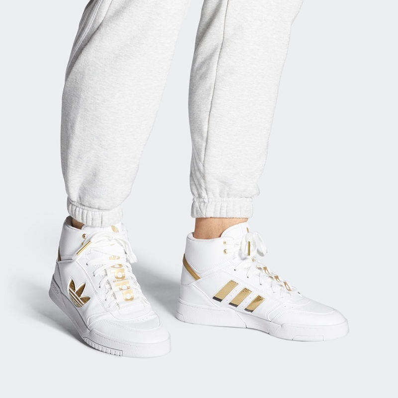 Cheap adidas Drop Step XL ''Bianco Oro Metallico'' FW2040