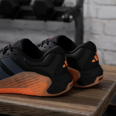 Adidas Dropset 4核心黑/極光灰/明亮橘運動訓練鞋 JR4677 4