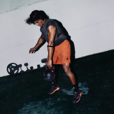 아디다스 드롭셋 4 트레이닝 운동화 코어 블랙/오로라 오닉스/루시드 오렌지 JR4677 5