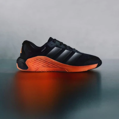 Adidas Dropset 4核心黑/極光灰/明亮橘運動訓練鞋 JR4677 8
