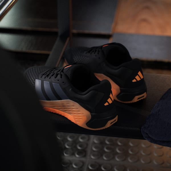 Cheap Adidas Dropset 4核心黑/極光灰/明亮橘運動訓練鞋 JR4677